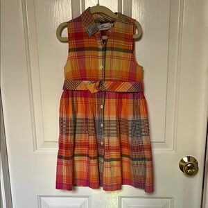 Vineyard vines Plaid Sleeveless Kids Dress - Multicolor
